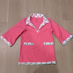 Jessica Simpson Pink Floral Swimsuit Cover Up